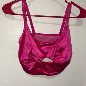 Auden Pink Crop Top with Adjustable Straps